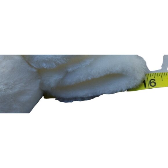 Vintage Mary Meyer White Bunny Rabbit Purple Corduroy Shirt bow tie 15" - Picture 8 of 8